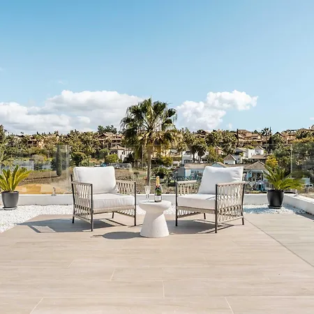 Francesca Front Golf Pool Jacuzzi Villa Estepona